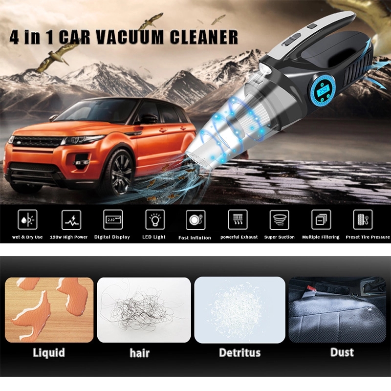 Car Vacuum Cleaner With Tire Inflator 8