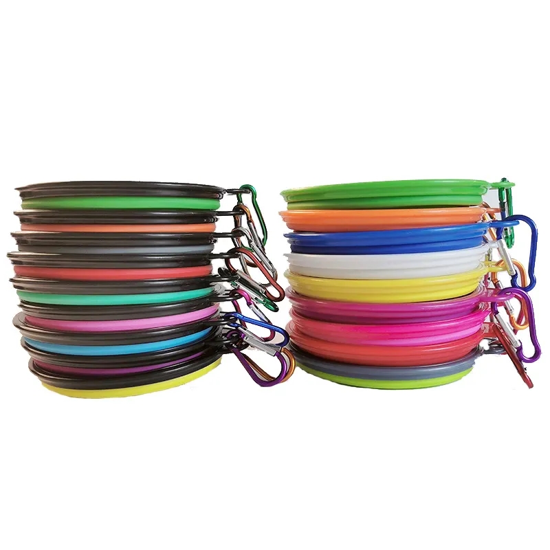 Folding Dog Bowls with Carabiner 4