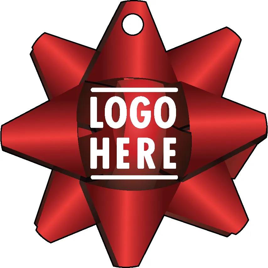 Full Color Acrylic Ornaments - Bow