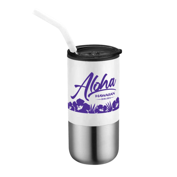 Destin 16oz Double Wall Tumbler w Straw 40