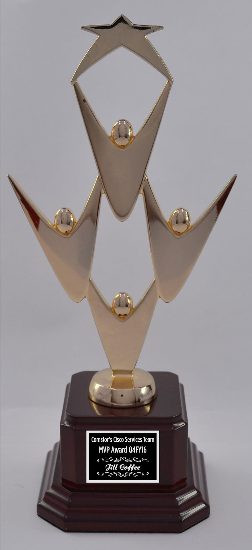 Teamwork Award With Star On Base 4