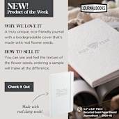 5.5" x 8.5" FSC® Recycled Seed Paper Bound Journal 44