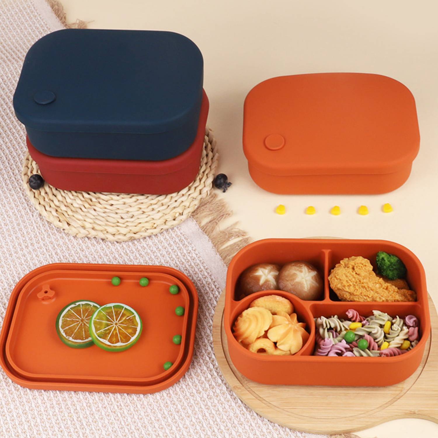 Silicone microwave lunch box 4