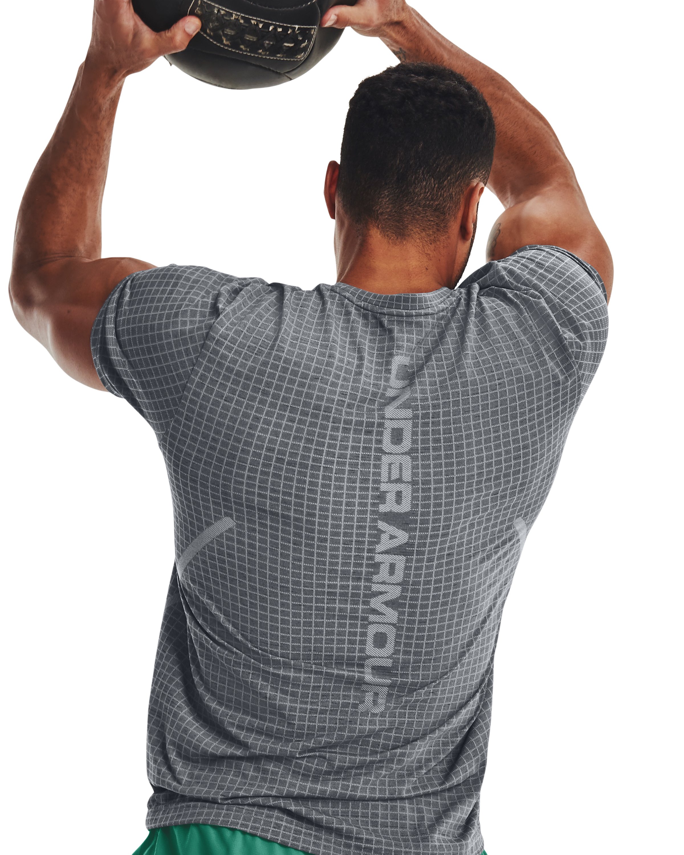 UA Seamless Grid Men's Short Sleeve 36