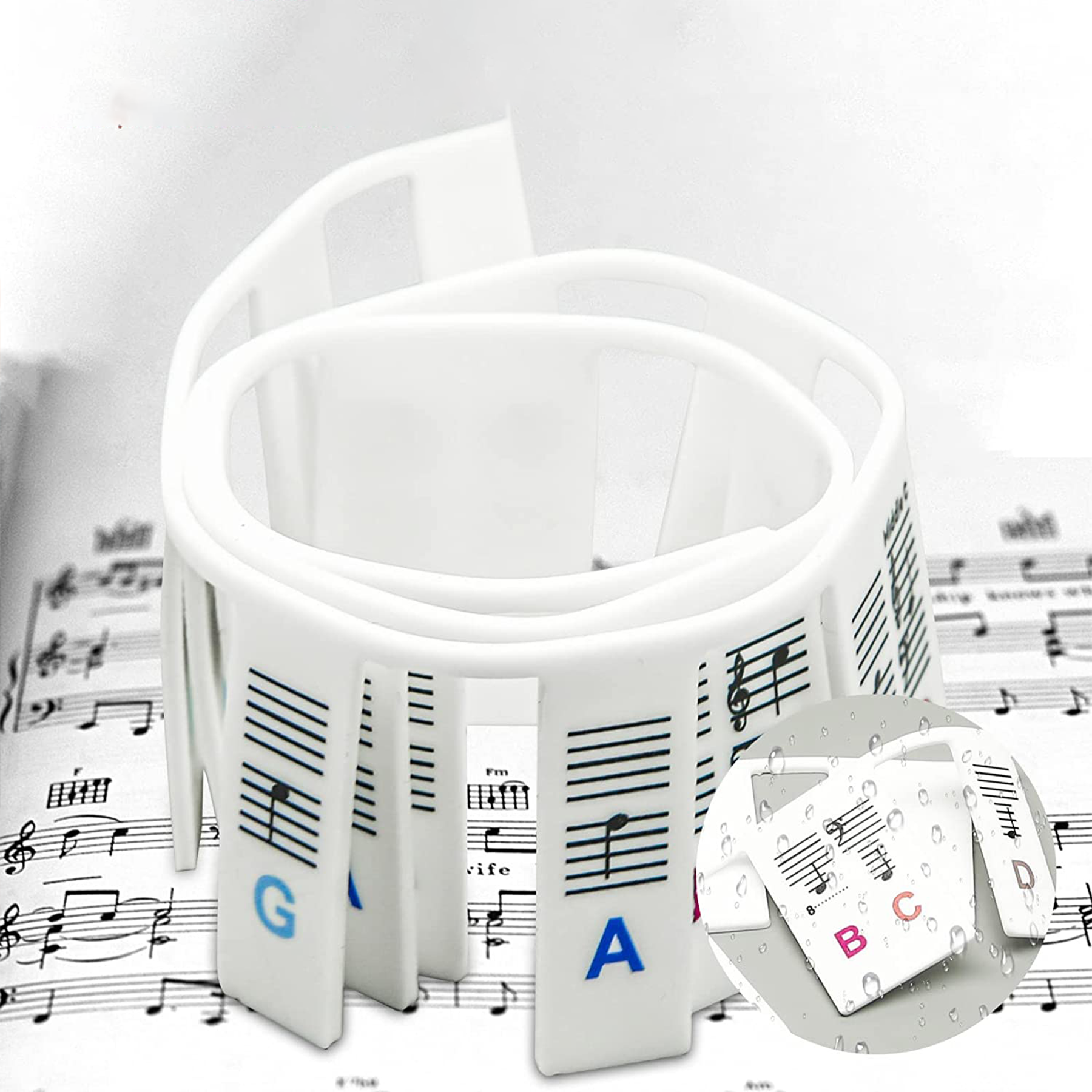 Piano Key Stickers For Beginners Kids 61/88 Full-Size 5