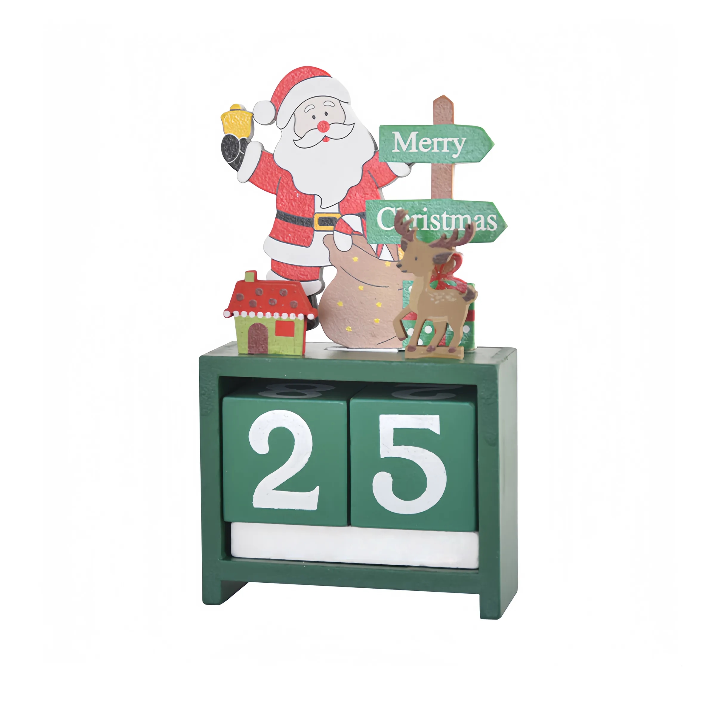 Wood Christmas Decorations, Wooden Calendar Ornaments 2