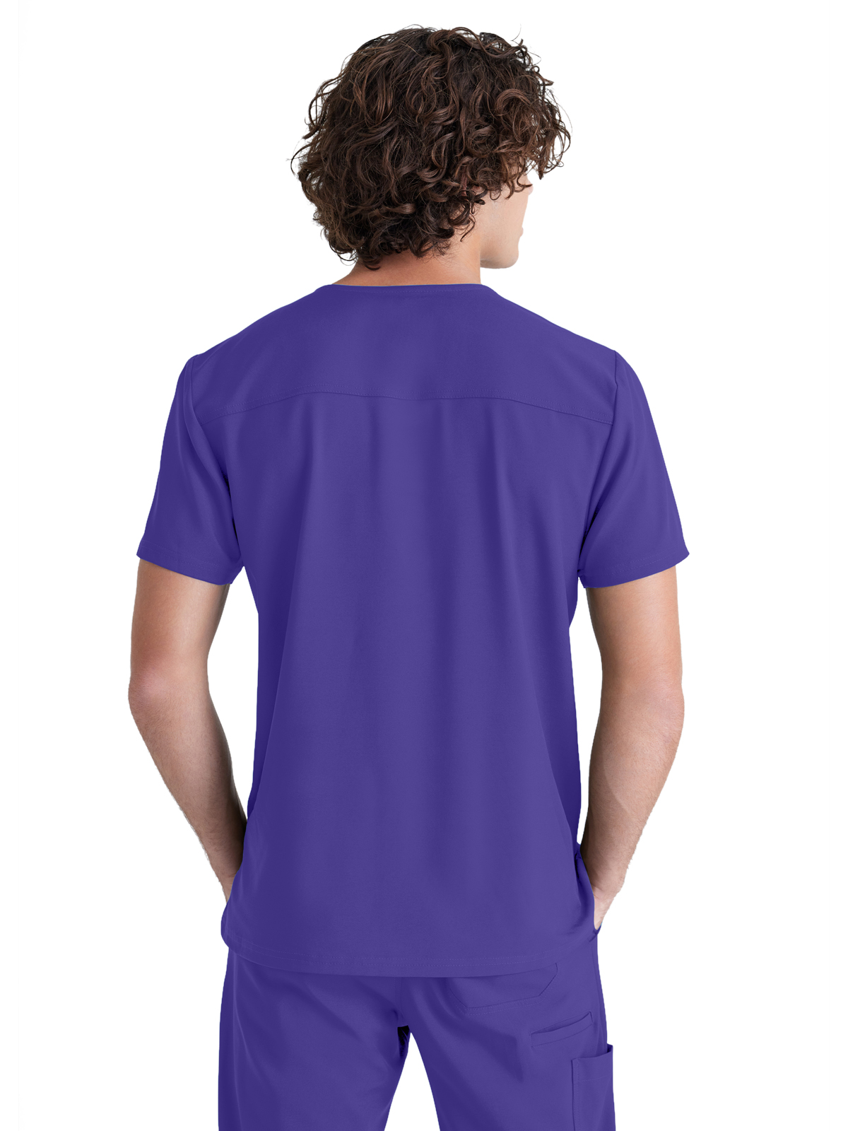 Grey's Anatomy Evolve Stretch - Men's One-Pocket V-Neck Journey Scrub Top 32