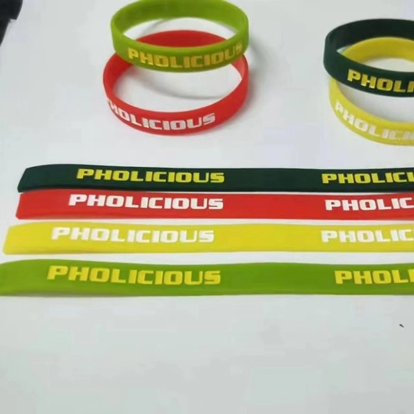 Debossed Silicone Bracelets 1