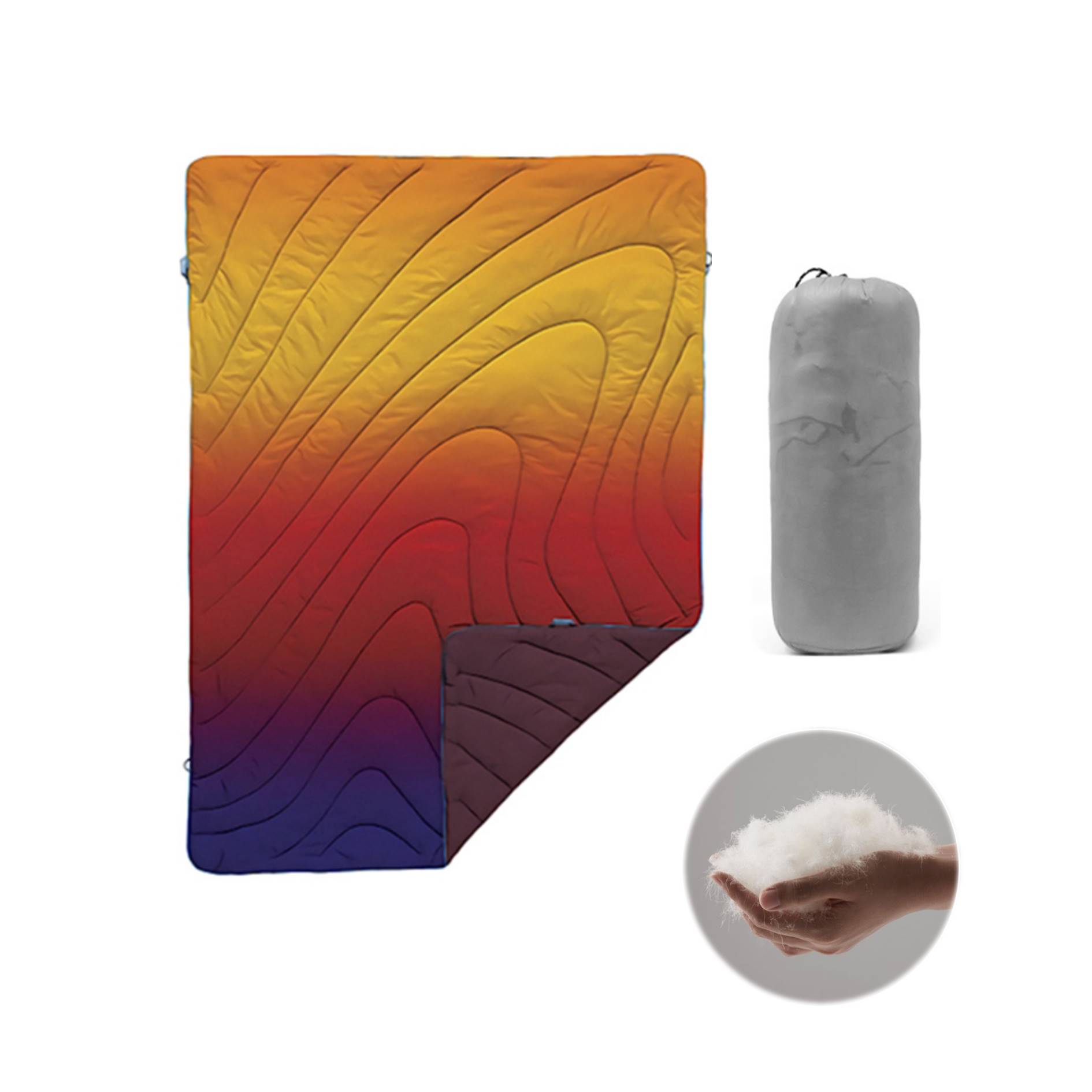 Outdoor Camping Down Blanket Ultra Light Mat 2