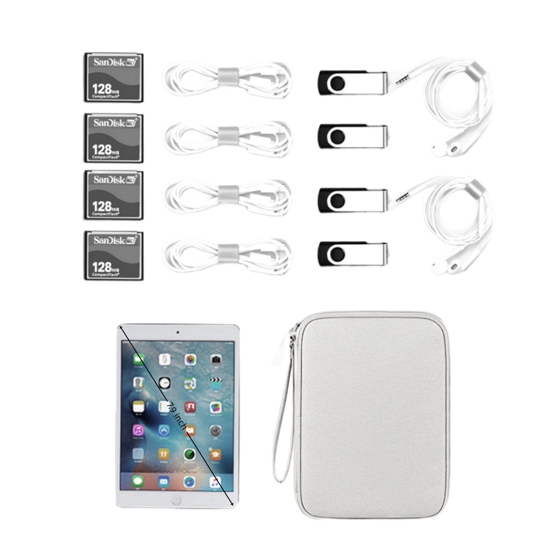 Large Waterproof Electronic Organizer Carry Pouch 2