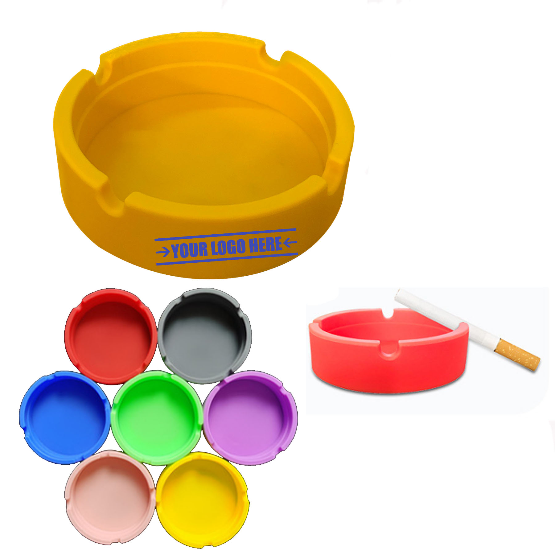 Round Silicone Ashtray 1