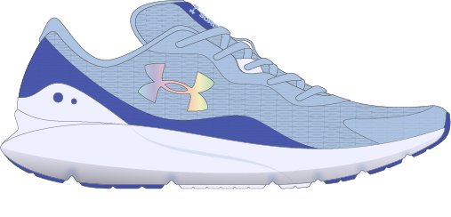 UA Surge 3 Girls' Running Shoes 3