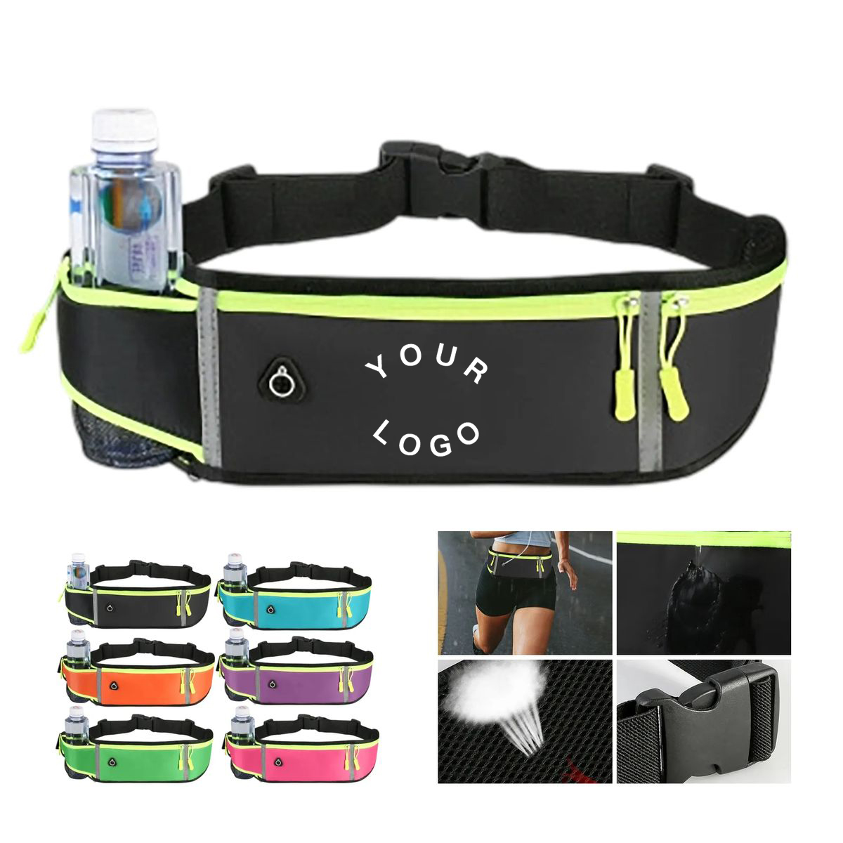 Customizable Running Waist Pack with Elastic Band 5