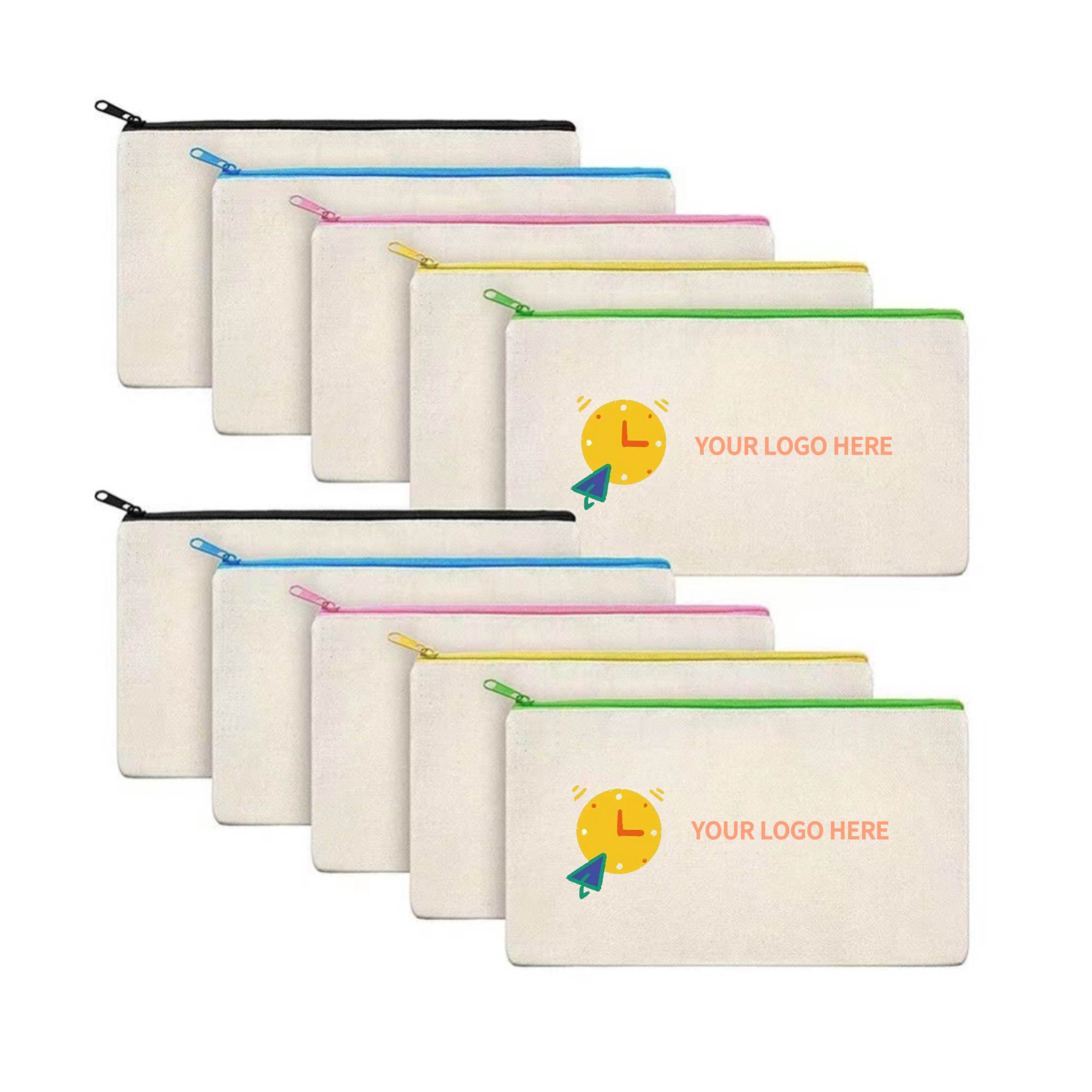 MOQ 10 pcs Stationery Storage Bag, custom tote bag with logo imprint 2