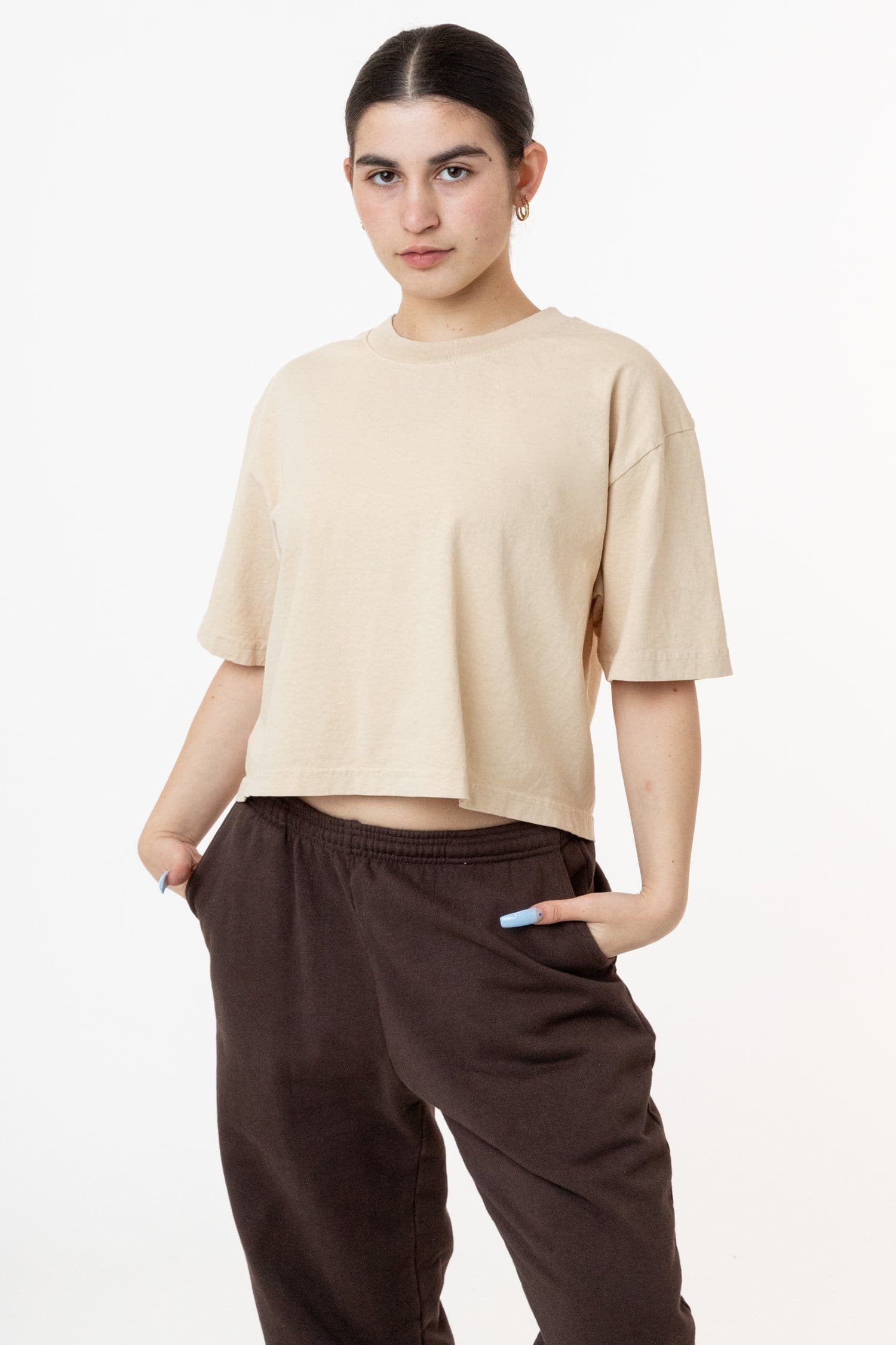 6.5 OZ OVERSIZED GARMENT DYED CROP TOP 4