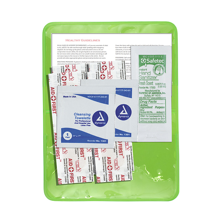 "MESS-NO-MORE" 8 Piece Stay Clean First Aid Kit 17