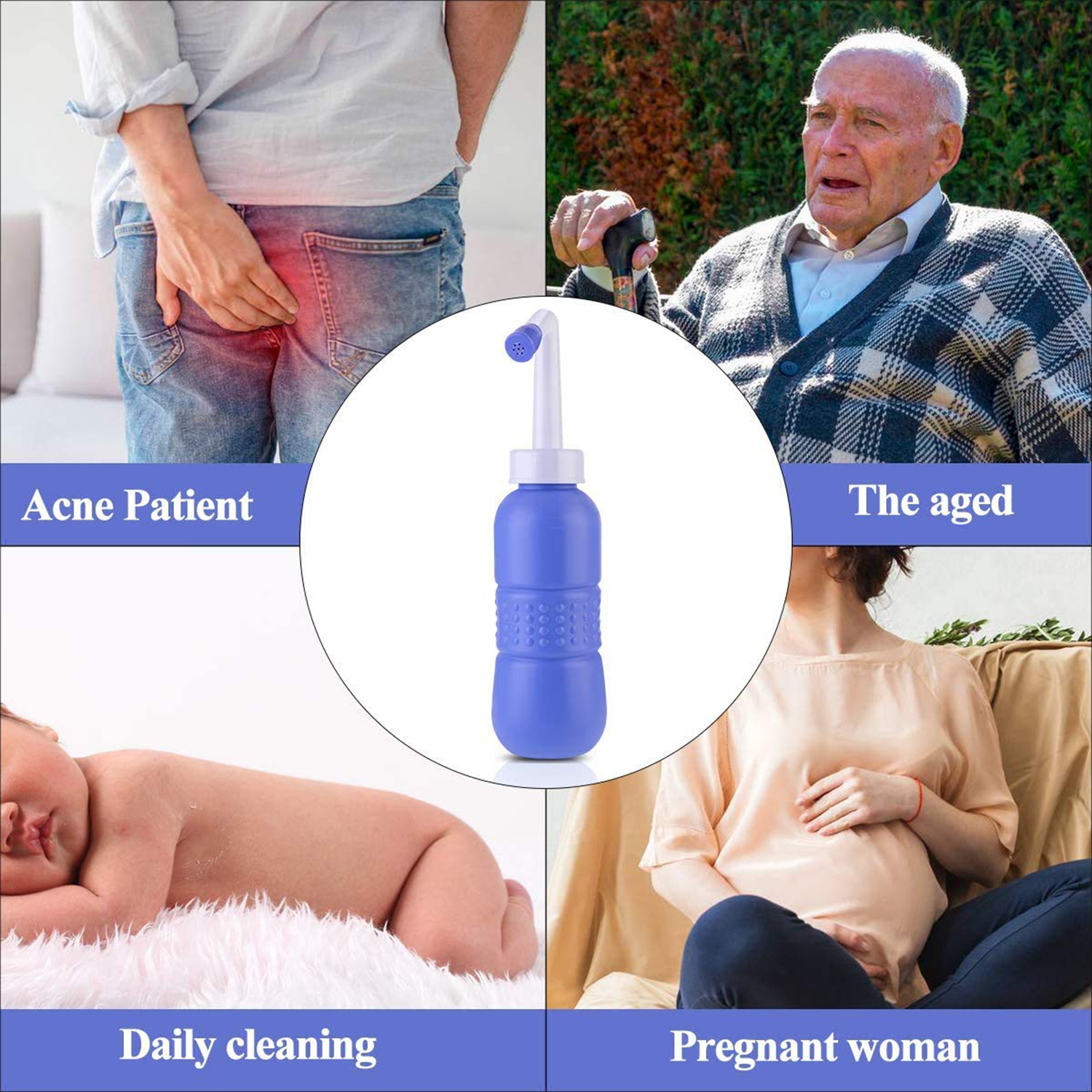 15.8oz Handheld Portable Bidet Washer Bottle for Travel 1