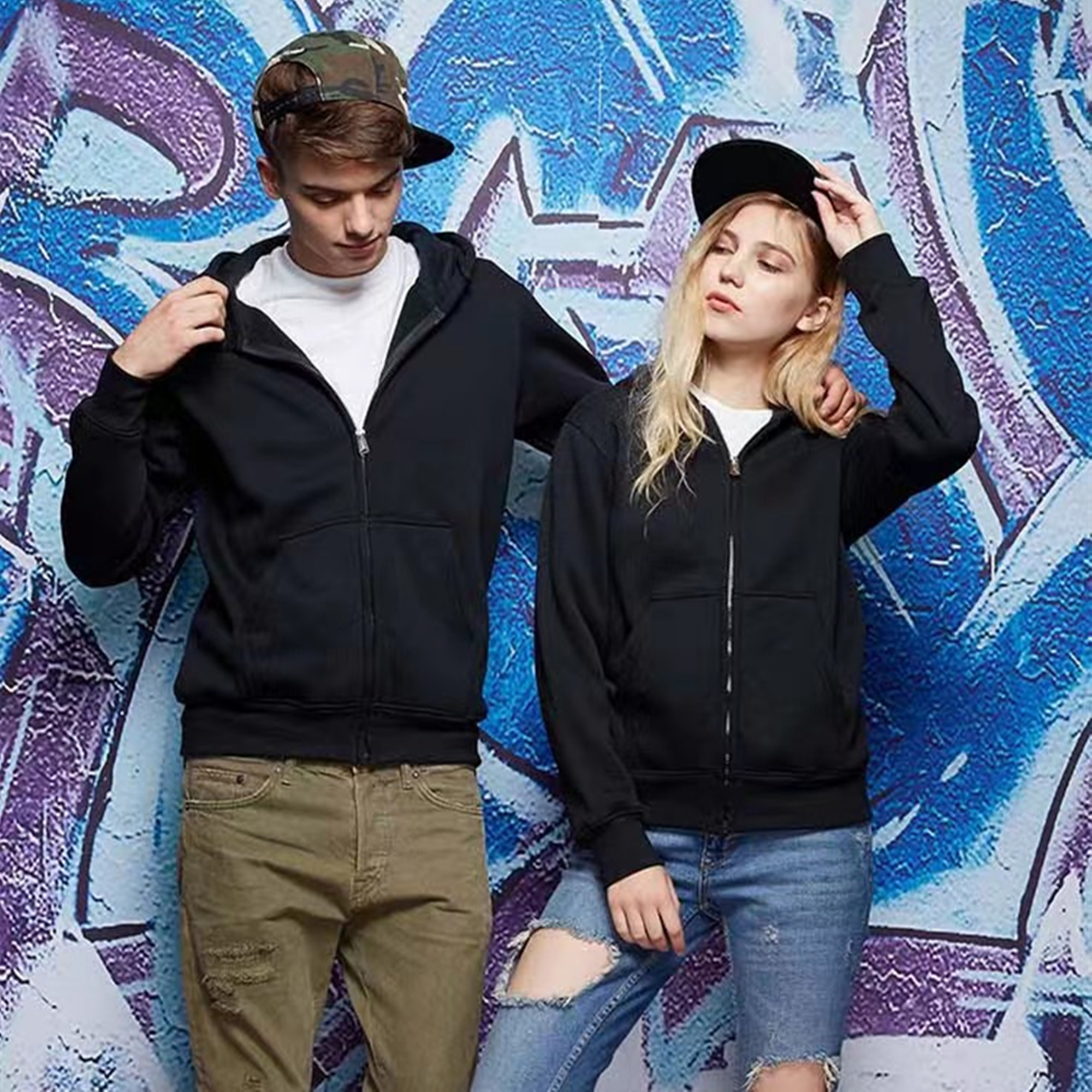 Full-Zip Hooded Fleece Sweatshirt, custom hoodie or sweatshirt with logo imprint 2