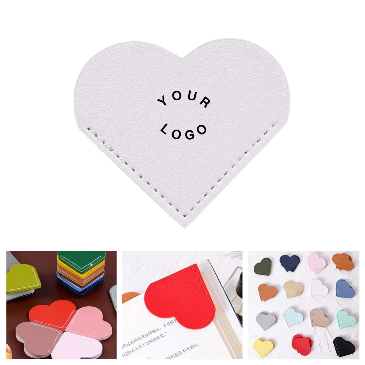 Heart Shaped Leather Bookmark for Daily Use 7