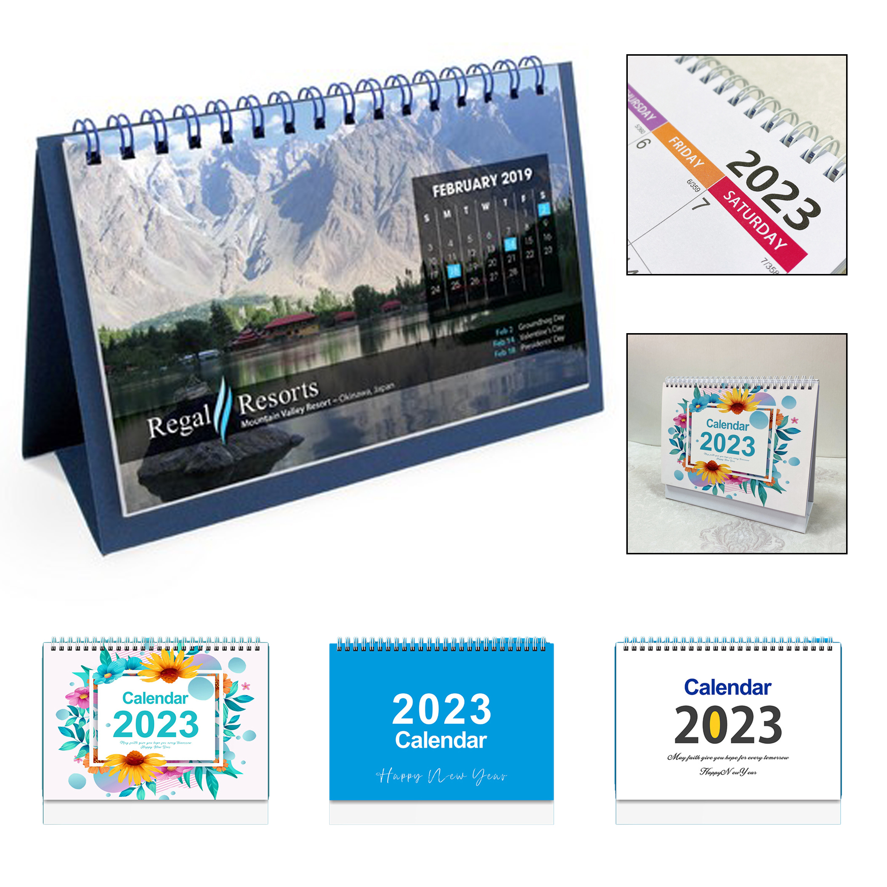 Flip Calendar w/Custom Photos (Short) 2