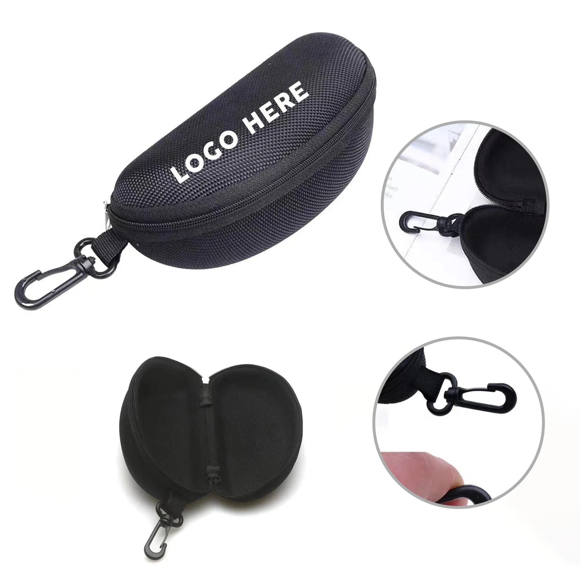Large-capacity Zipper  Glasses Case 2