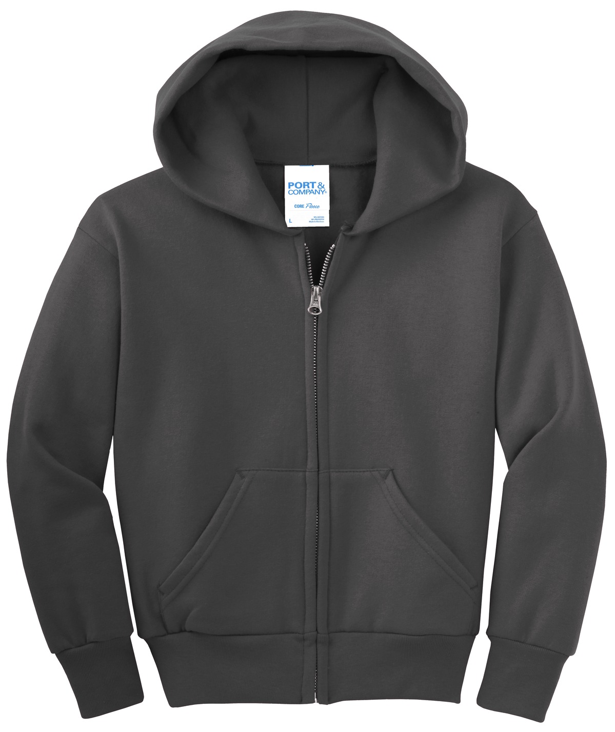 Port & Company® Youth Core Fleece Full-Zip Hooded Sweatshirt 72
