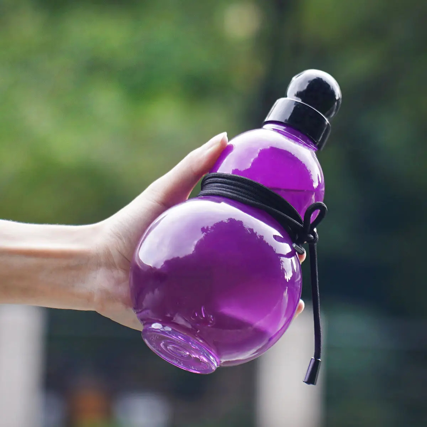 30oz Reusable Screw Top Leak Proof Gourd Water Bottle, custom water bottle with logo imprint 4
