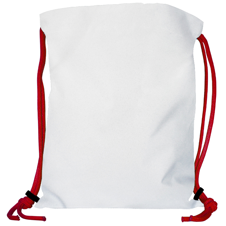 Super Drawstring Pack (Two side Imprint)-Red Heavy Rope 5