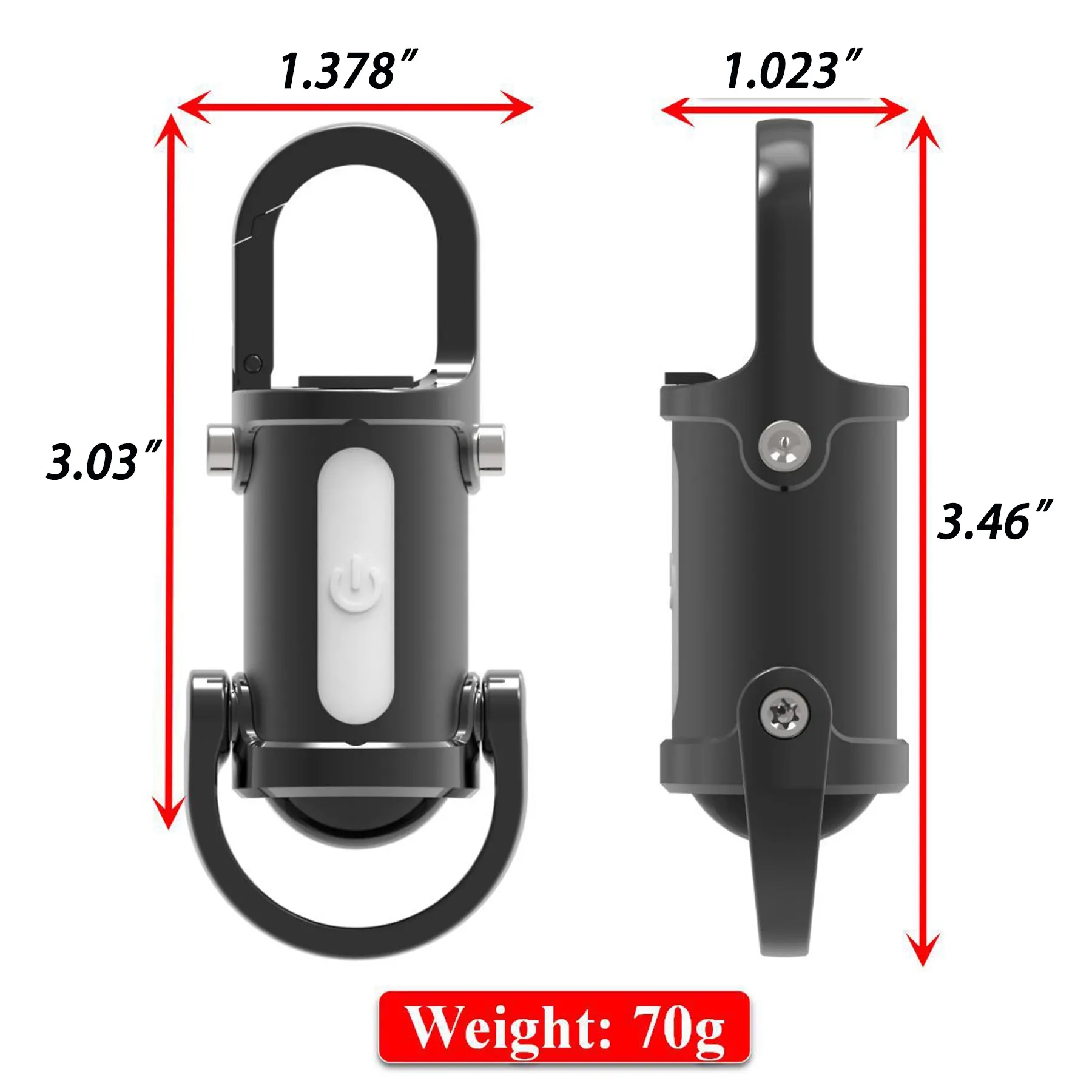Waterproof Keychain Flashlight 2