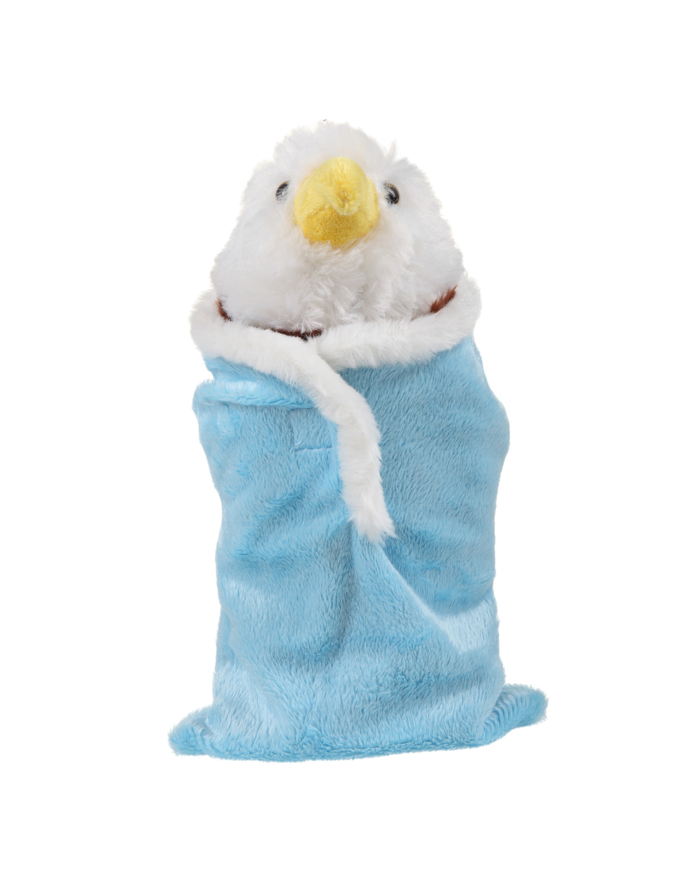 soft plush Eagle in sleeping bag