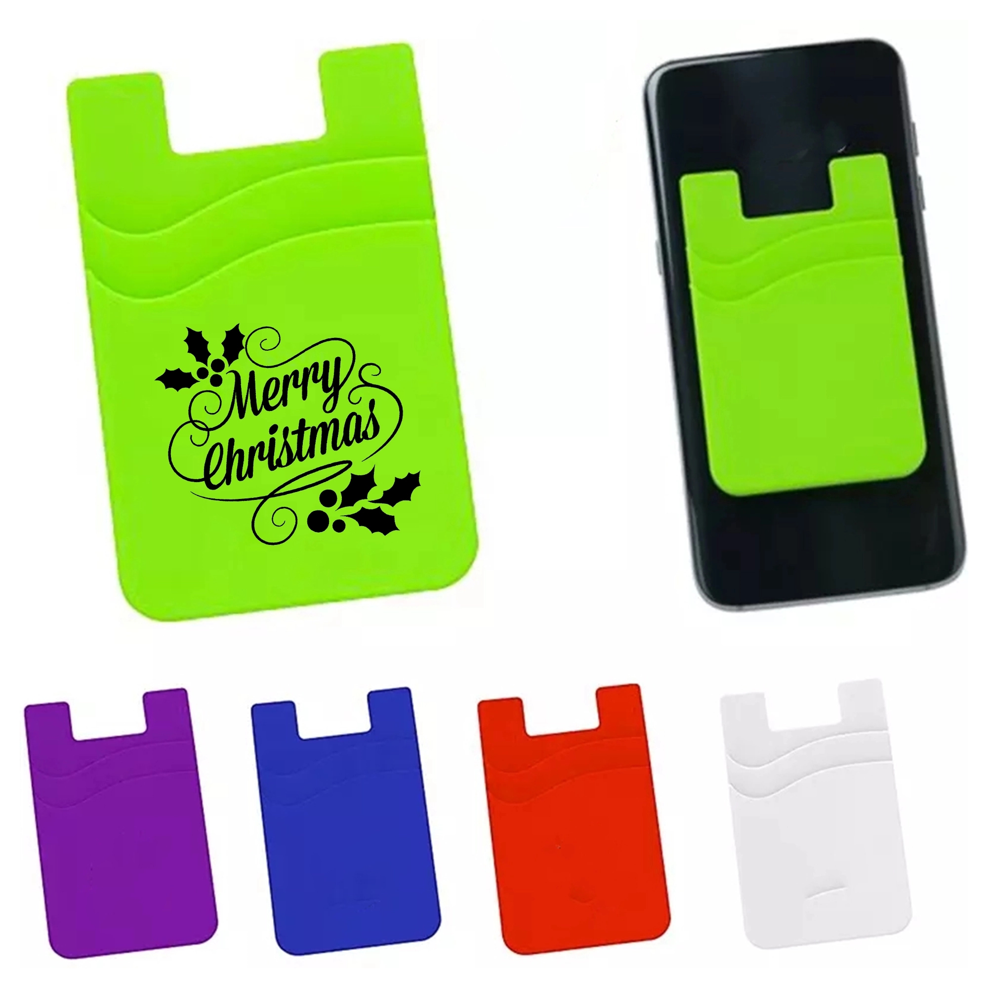 Dual Pocket Silicone Phone Wallet 3