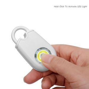 Self Defense Carabiner Safety Alarm With Flashlight 120DB Sound Activation 13