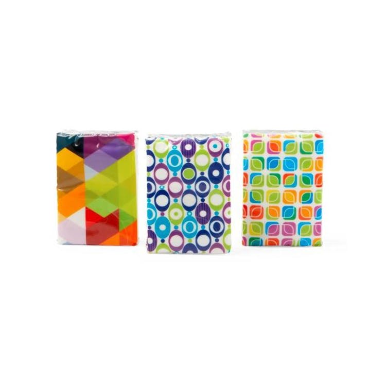 Facial Tissue Packs - 25 Sheets 3 Designs Travel Size 2