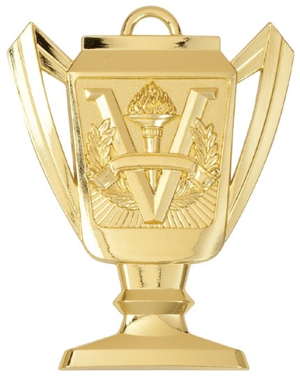 Victory Trophy Medal, 2 3/4" Tall 2