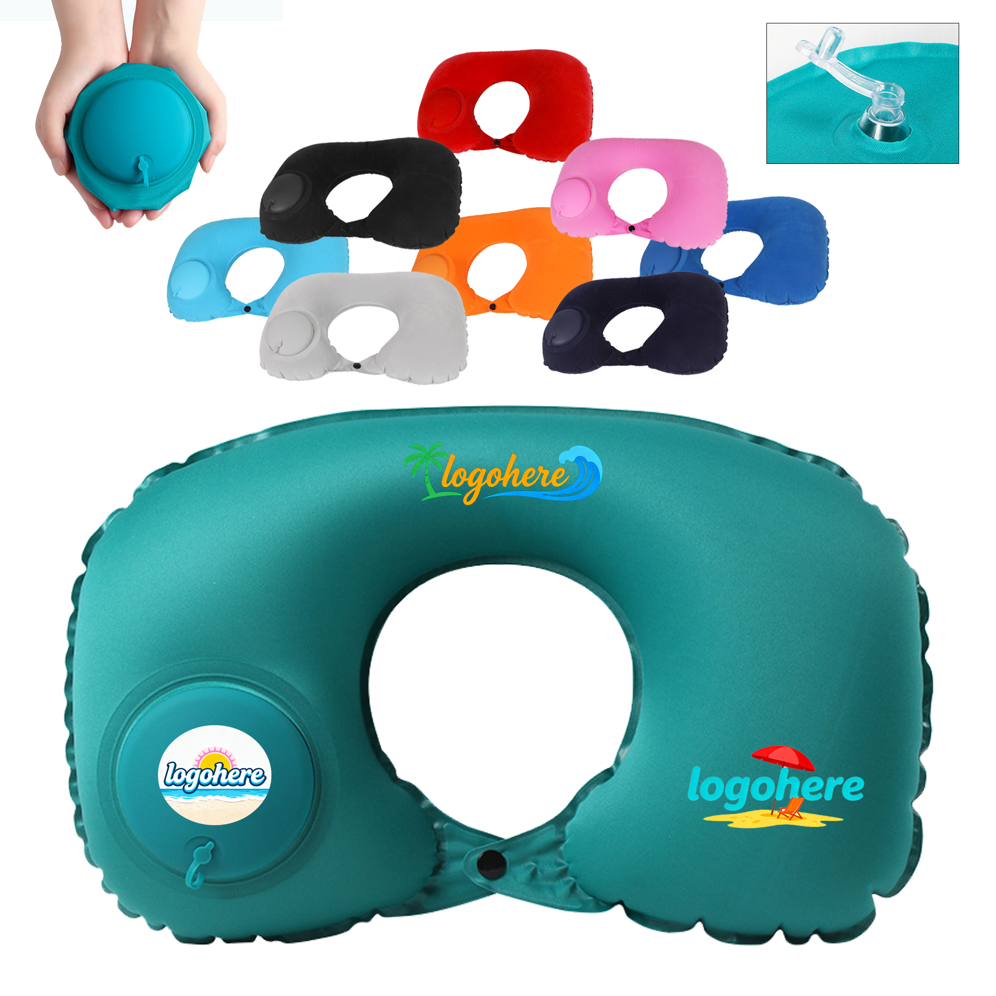 Inflatable Travel Pillow Portable 3