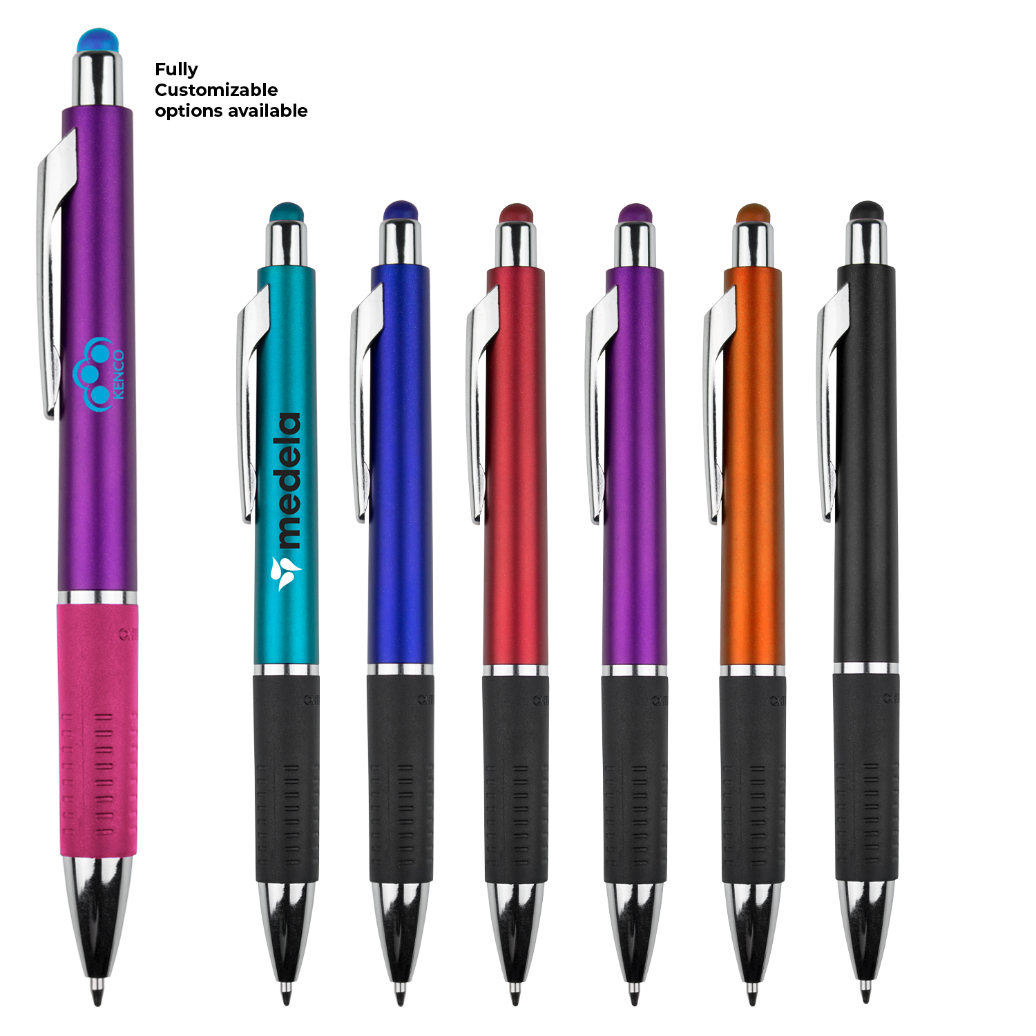 Metallic Stylus Gripper Pen 8