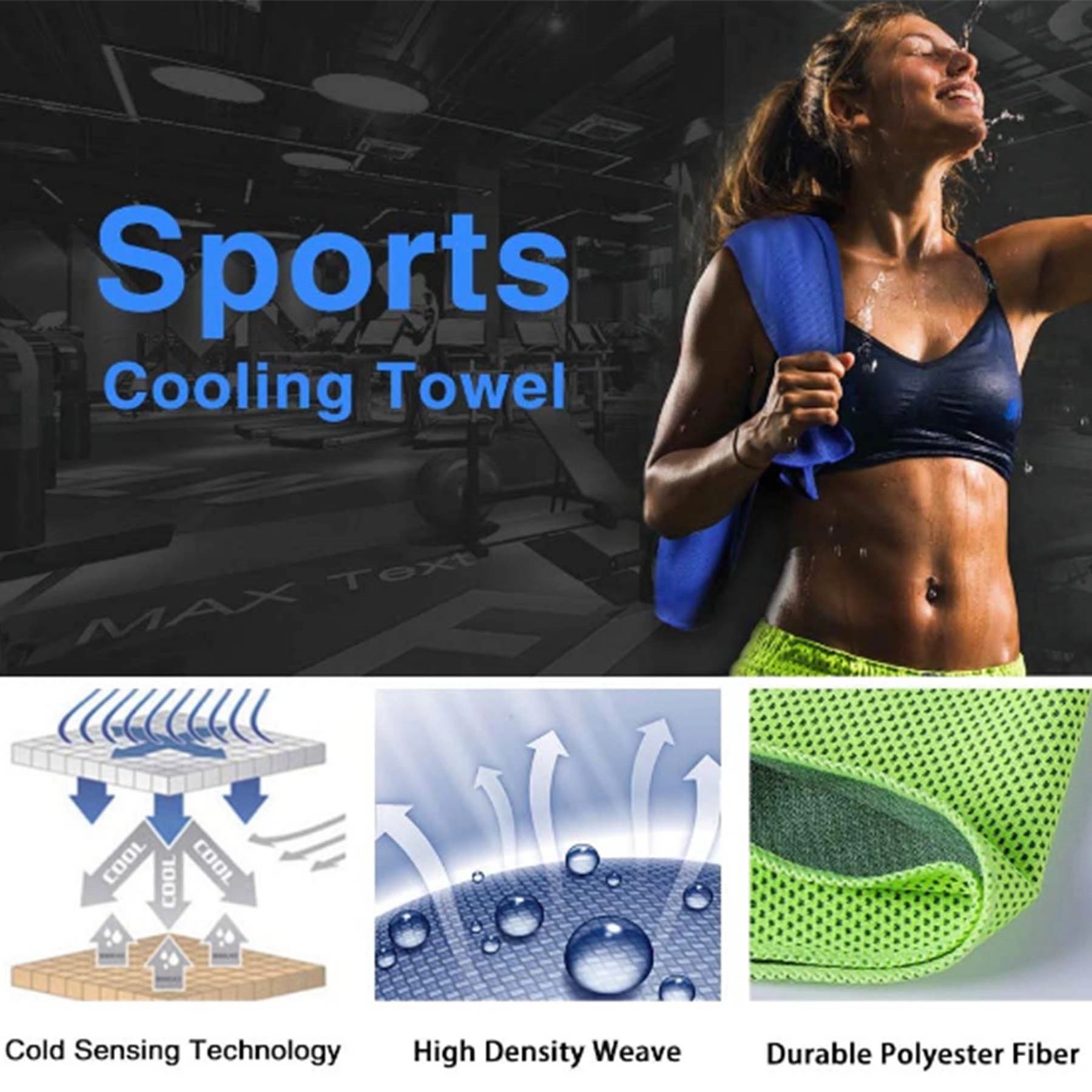 Soft Breathable Mesh Cooling Towel 3