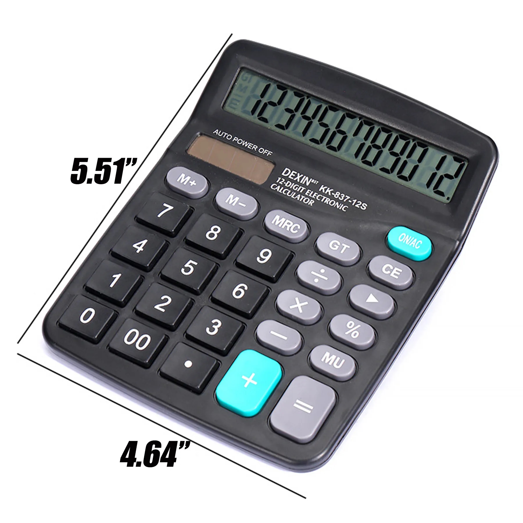 Office Dual Power Calculator 12 Digit Display 3