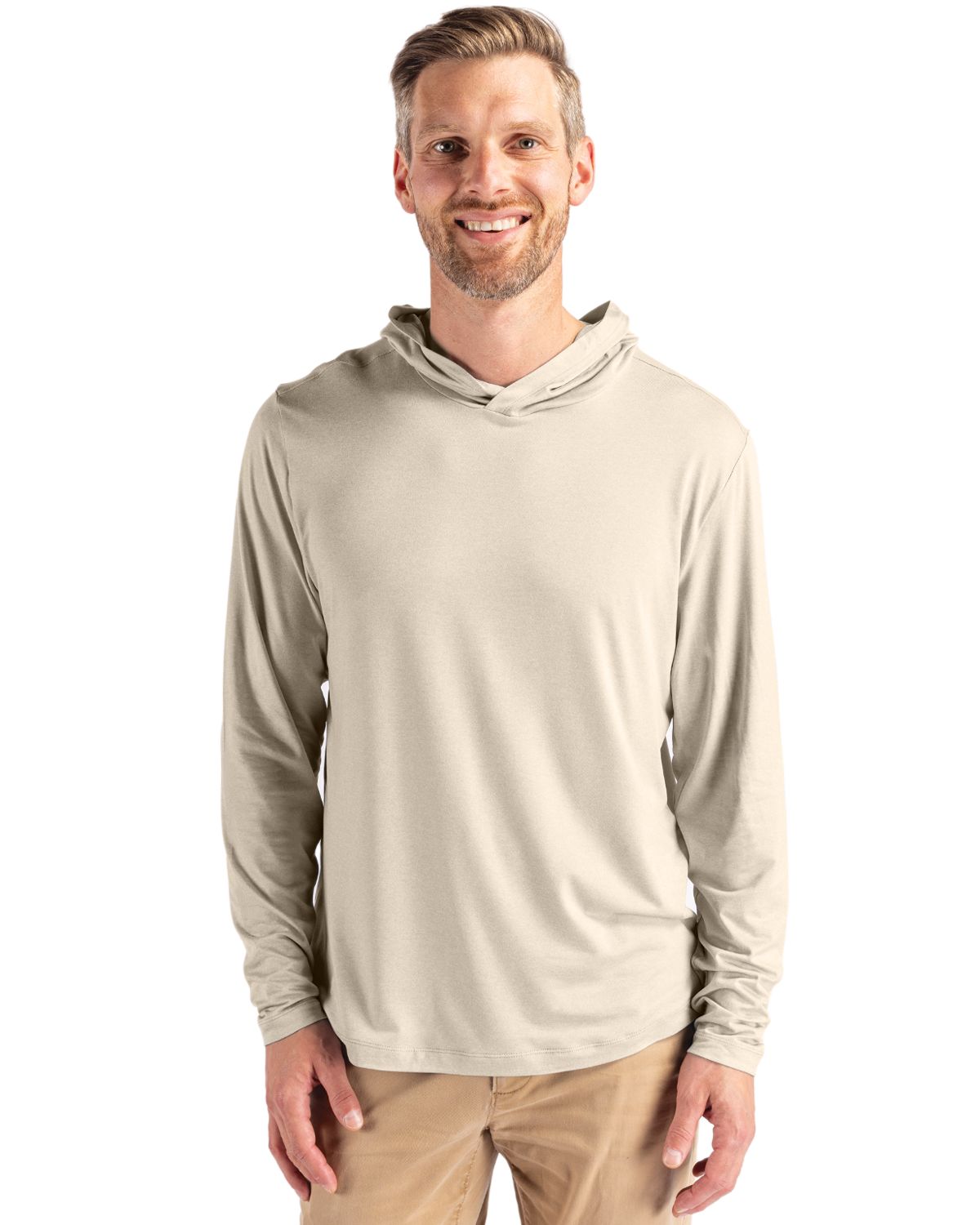Cutter & Buck Coastline Recycled Double Peached Mens Hooded Pullover 98