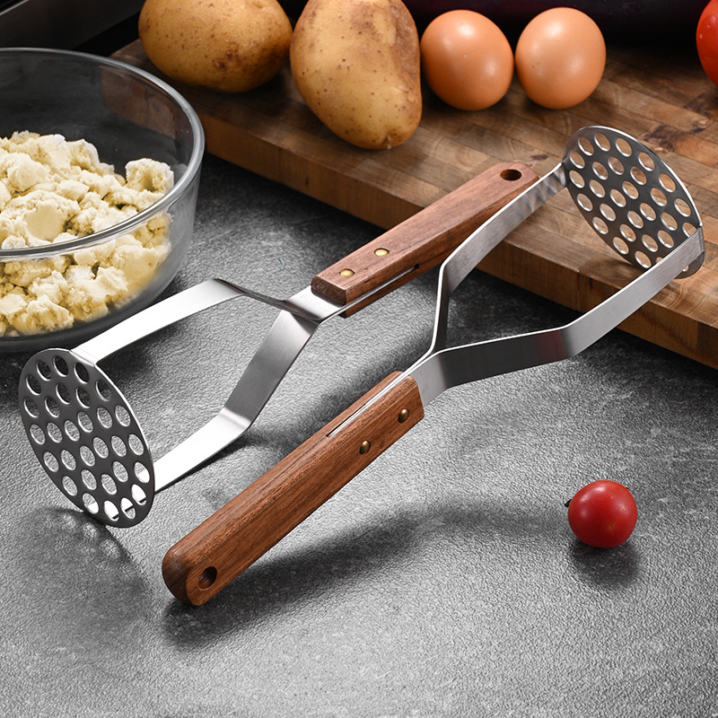 Potato Masher Stainless Steel Heavy Duty Anti-slip Handle 4