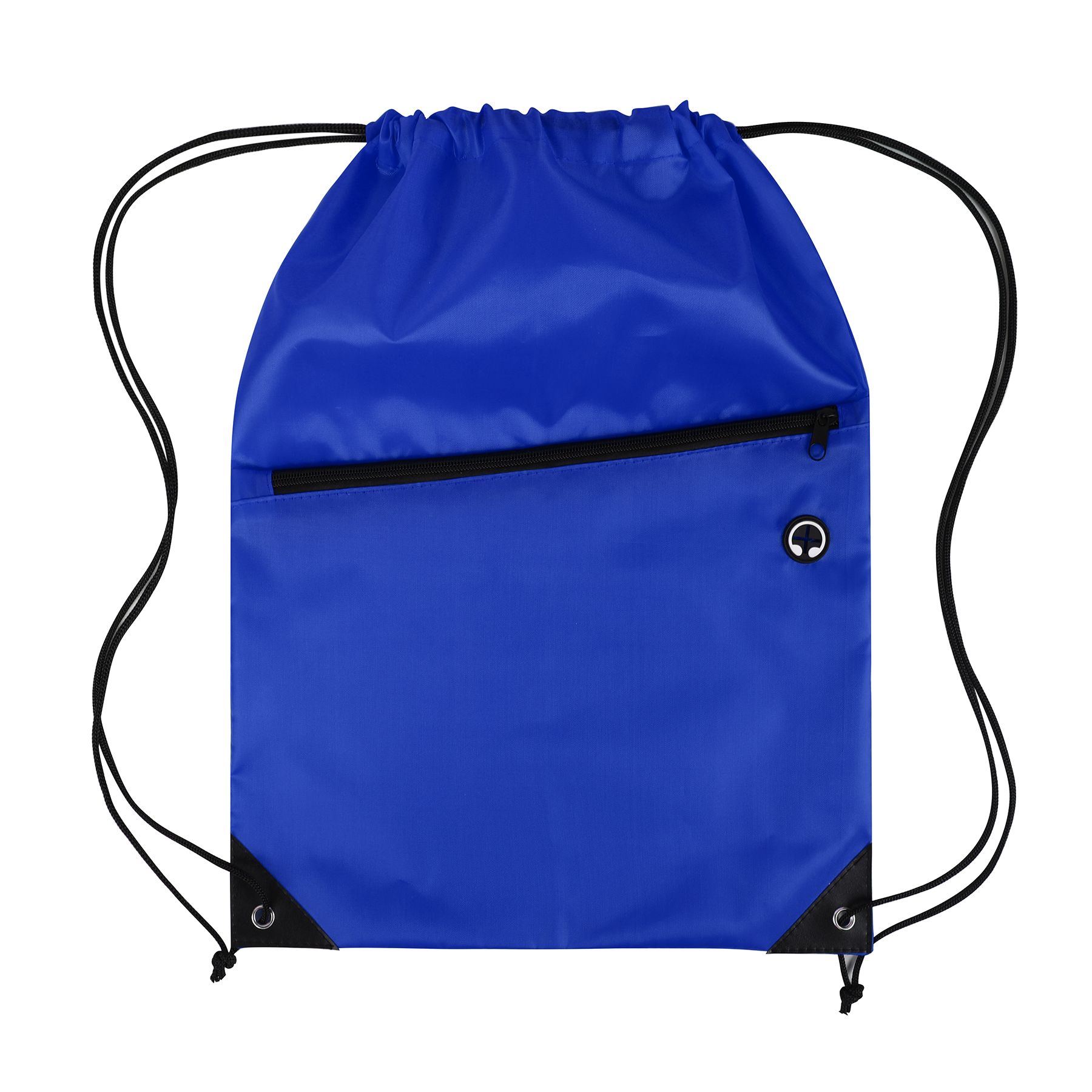 Drawstring Backpack with Front Zipper Pocket 25