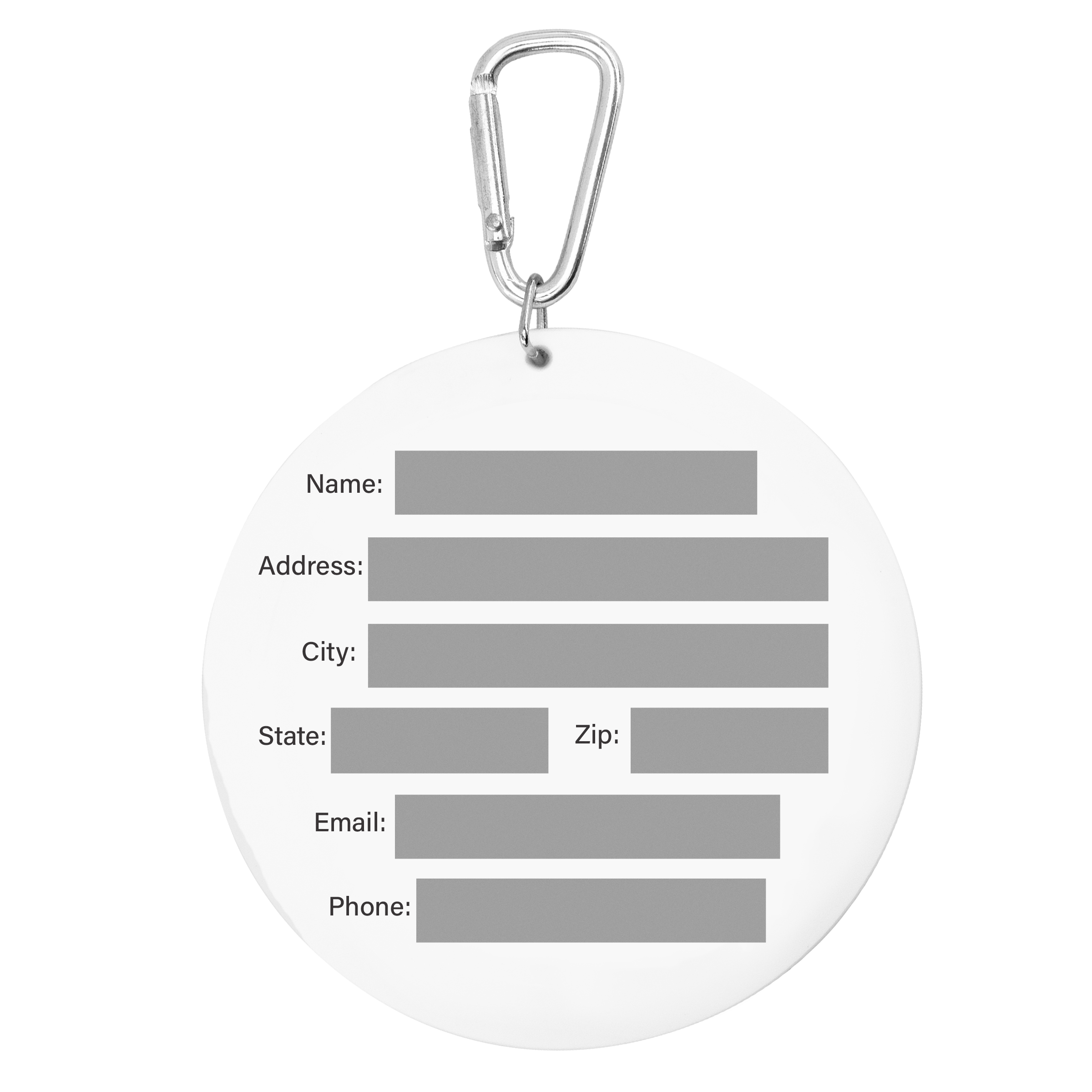 Golf Putt Target PVC Bag Tag 7