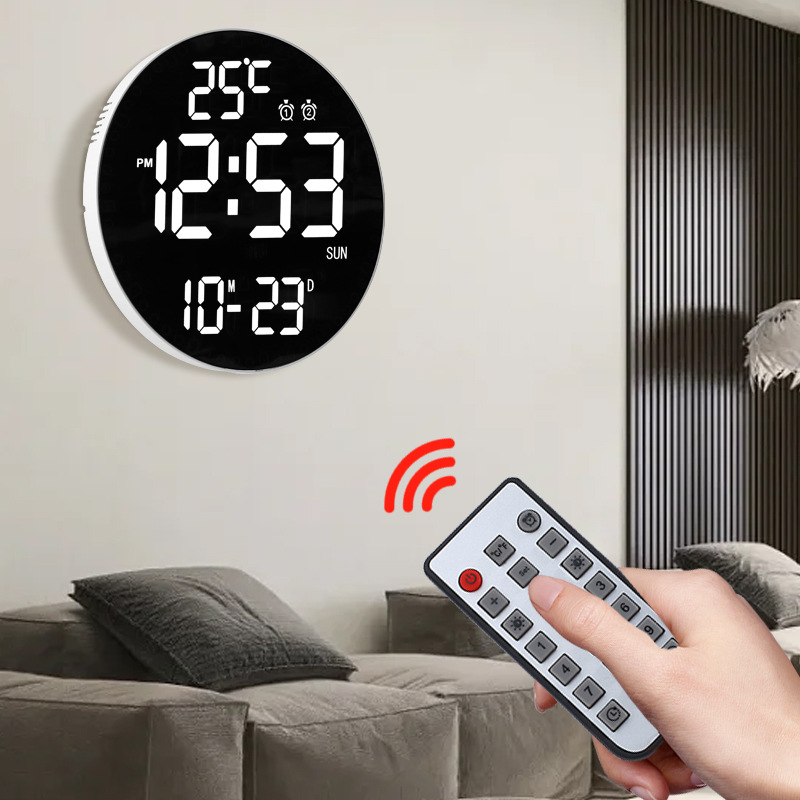 12" Digital Wall Clock with remote control 10