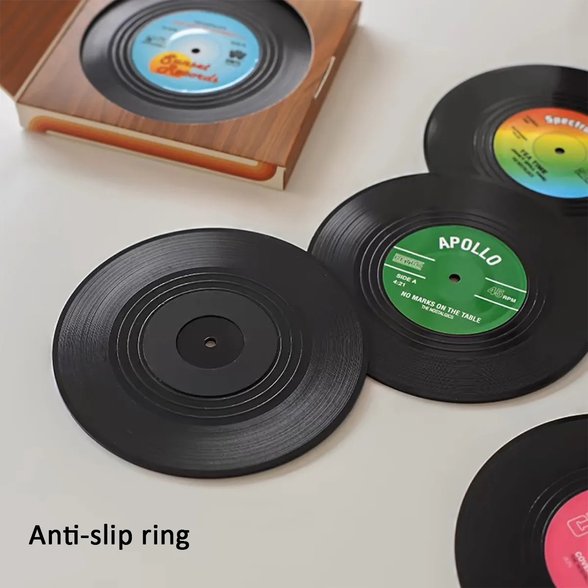 Vinyl Record Disk Coasters for Drinks 5