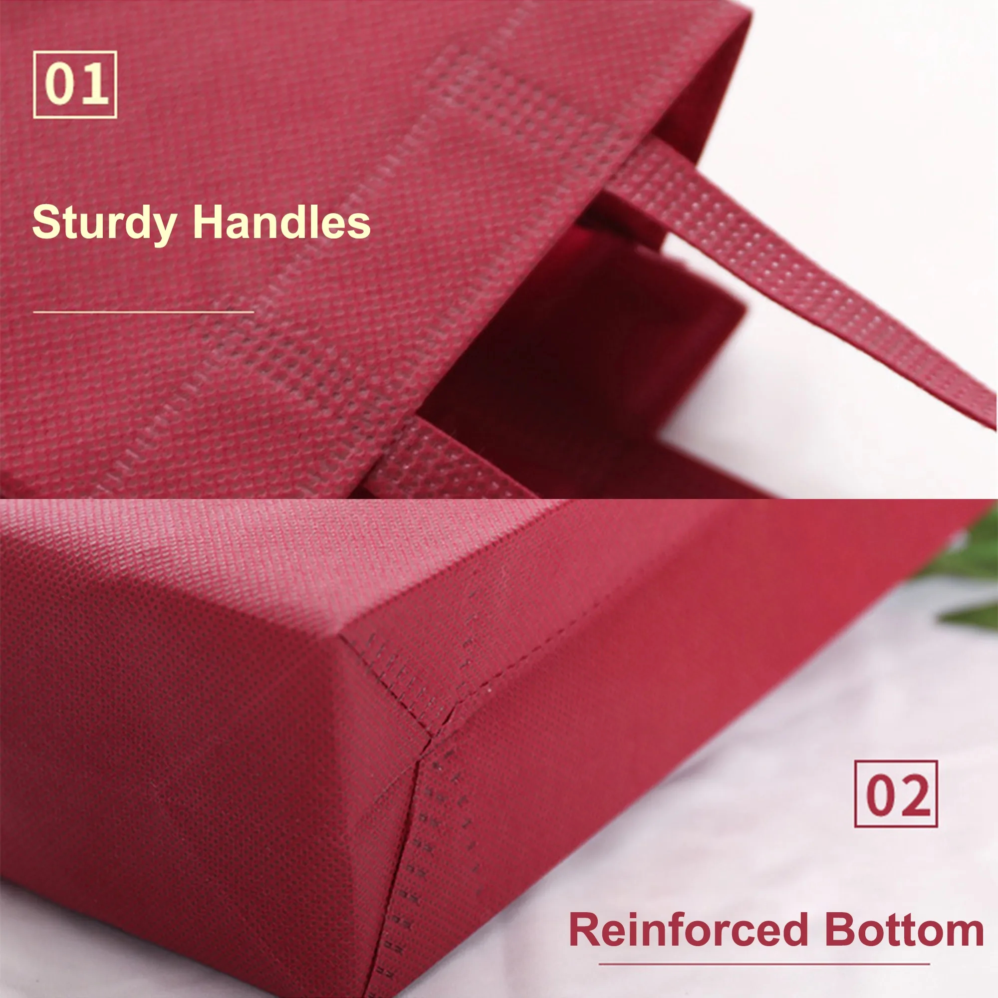 Reusable Non Woven Wine Bottle Gift Bag 7