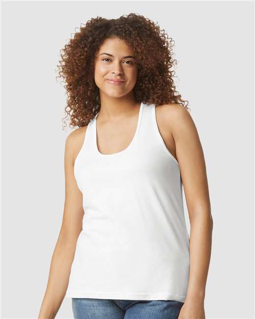 Women's Softstyle® CVC Racerback Tank Top - 64220LCVC 15