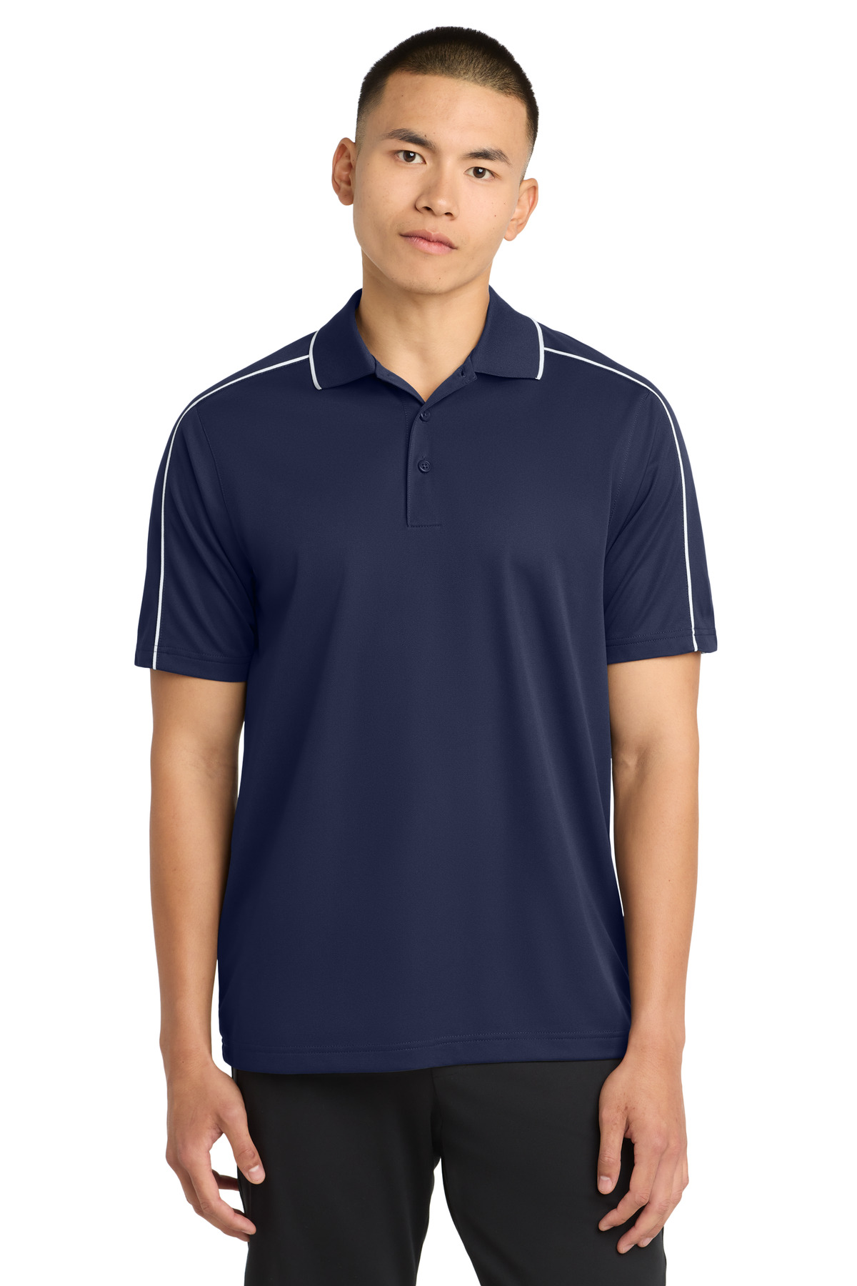 Sport-Tek Micropique Sport-Wick Piped Polo. ST653 17