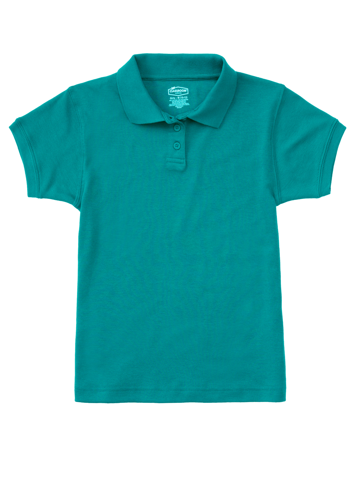 Classroom Uniforms - Girls' Short Sleeve Fitted Interlock Polo 16