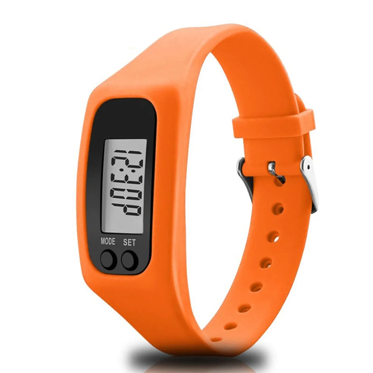 Digital LCD Silicone Fitness Tracker Wristband Pedometer 7