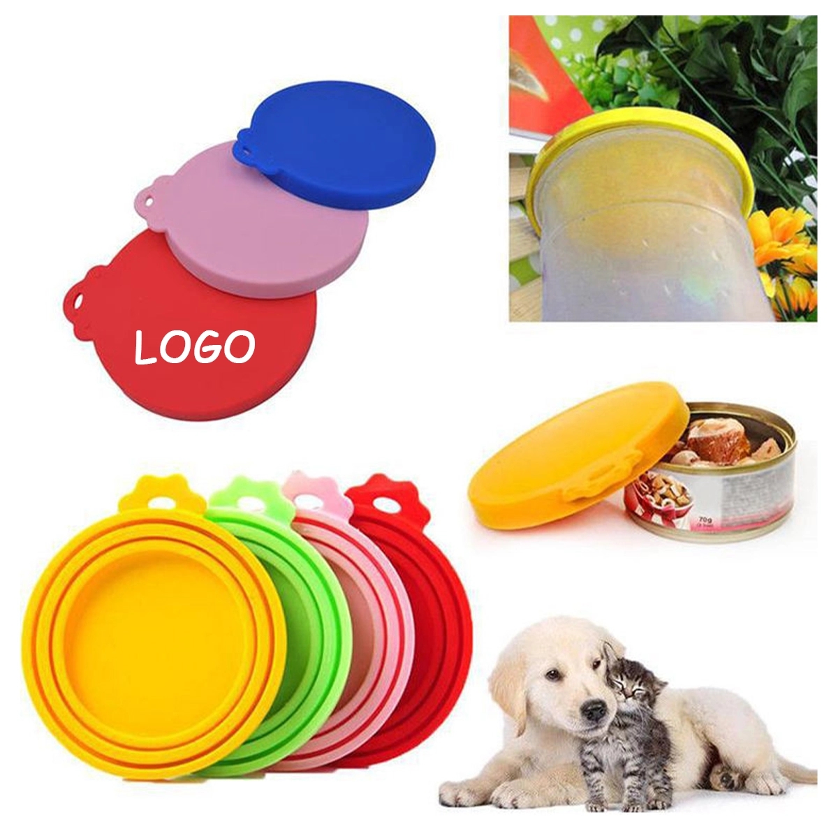 Pet Silicone Can Lid 2